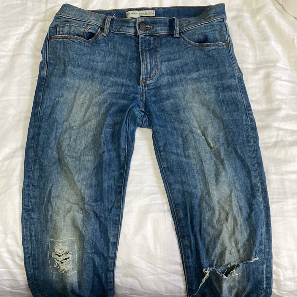 Banana Republic distressed jeans